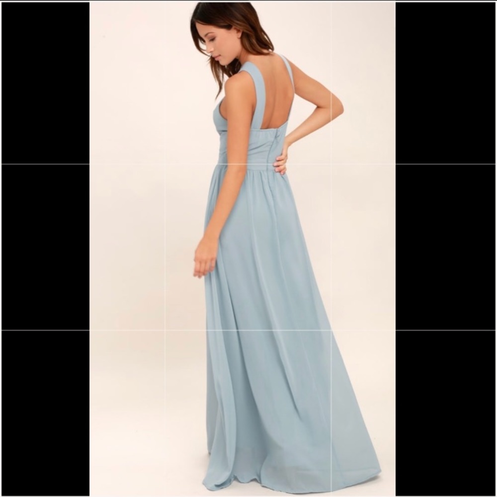 AIR OF ROMANCE LIGHT BLUE MAXI DRESS